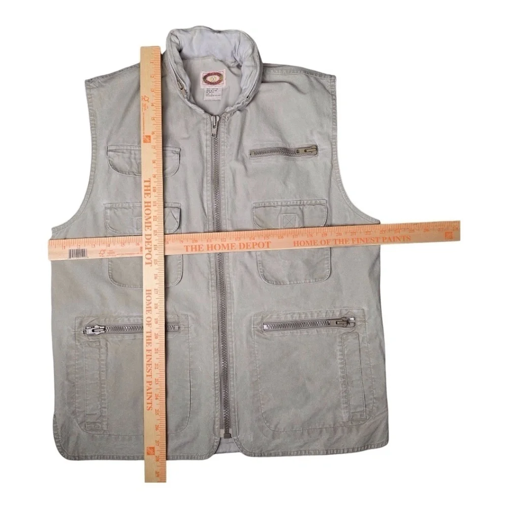 Vintage 80’s Banana Republic Safari Photographer Khaki Pocket Vest Mens Large